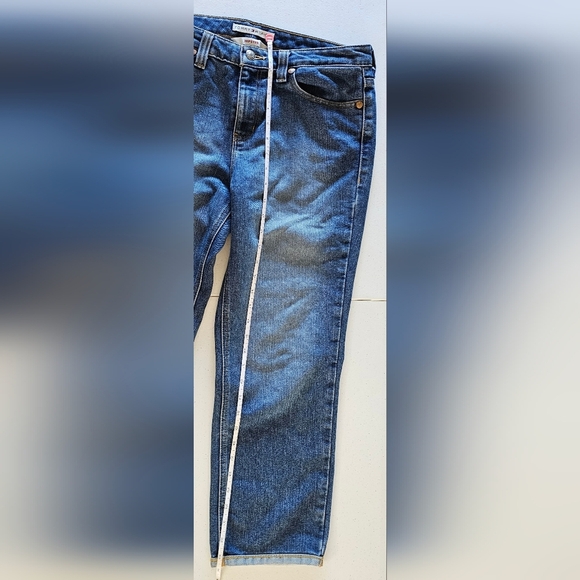 Tommy Hilfiger Vintage Y2K Blue Straight Cropped Jeans Classic Style - Picture 10 of 14